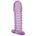 Гелевая фиолетовая насадка с шипами ToyFa 818014-4 (12 см)