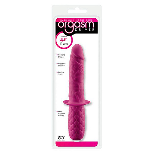 Розовый анальный фаллоимитатор с ручкой-ограничителем NMC ORGASM DRIVER 111849