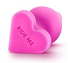 Розовый анальный плаг с основанием-сердечком Blush Novelties RIDE ME BL-95710 (10,6 см)