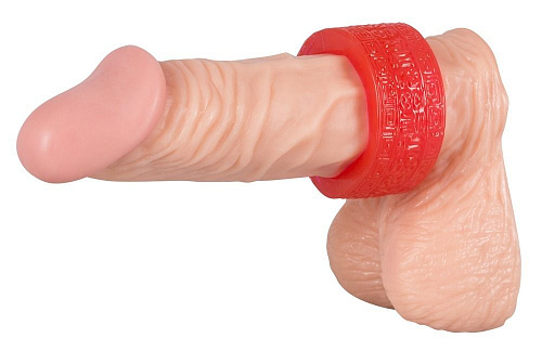 Широкое красное эрекционное кольцо Orion Cock Ring Aztecs 0510467