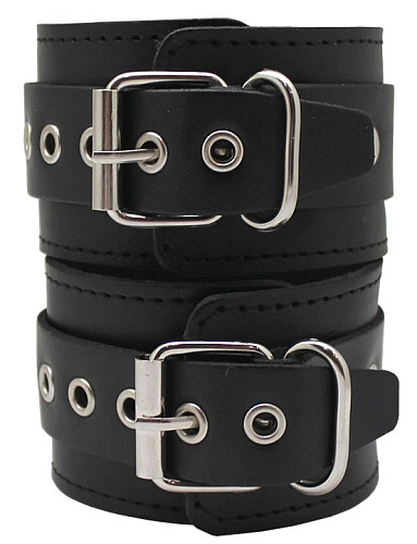 Чёрные узкие наручи Подиум Р219