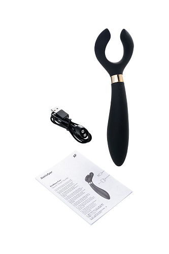 Чёрный вибромассажёр для пар Satisfyer Partner Multifun 3 J2018-40-BLACK