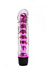 Прозрачно-розовой вибратор с пупырышками 4sexdreaM 47487 (17,5 см)