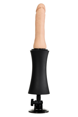 Чёрная секс-машина с телесной насадкой ToyFa HandBang MotorLovers 456603