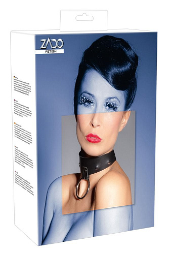 Чёрный ошейник Orion ZADO Leather Collar 0255696