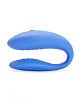 Голубой вибромассажёр для пар We-vibe Match W-V-Match