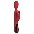 Красный вибромассажёр с клиторальным отростком Orion Rabbit Vibrator 05940670000 (26,5 см)