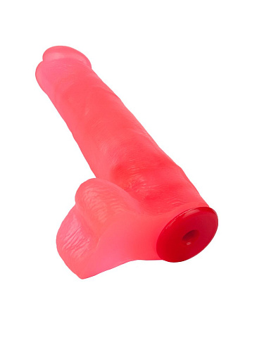 Розовая насадка-фаллос для трусиков Harness LOVETOY (А-Полимер) 191800 (16,5 см)