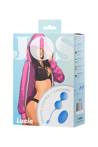 Голубые виброшарики с пультом ДУ JOS LUCIA 782010
