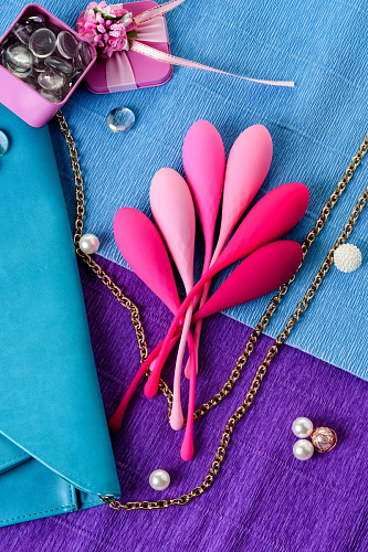 Набор из 6 розовых вагинальных шариков Eromantica K-ROSE 210206