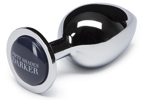 Серебристая анальная пробка Fifty Shades of Grey Beyond Erotic Butt Plug FS-63949 (8,9 см)
