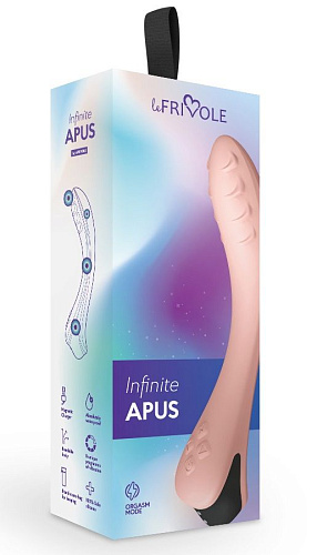 Персиковый вибратор для Le Frivole G-точки Apus 06116 (19 см)
