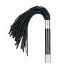 Чёрная плеть EDC Wholesale Easytoys Flogger With Metal Grip ET289BLK (38 см)