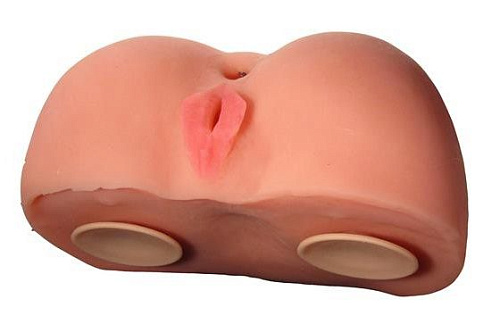 Телесные вагина и попка на присосках LOVETOY (А-Полимер) 659401