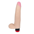 Реалистичный вибромассажёр телесного цвета из приятного на ощупь материала LOVETOY (А-Полимер) 803000 (21,7 см)