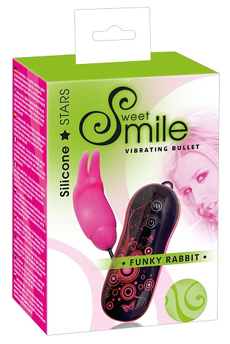 Розовый вибростимулятор Orion Smile Funky Rabbit 0582107