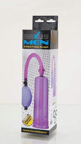 Фиолетовая вакуумная помпа Sexus Men 709001-4
