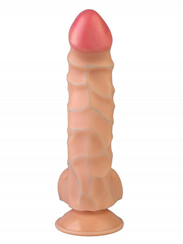 Вибромассажёр-реалистик с присоской телесного цвета Сумерки богов №17 204-17 CD DD (19 см)