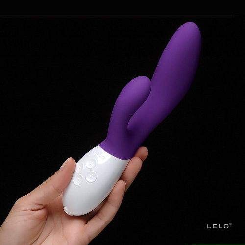 Вибромассажер фиолетового цвета Lelo Ina 2 Purple LEL7633 (20 см)