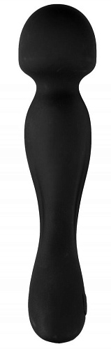 Чёрный вибростимулятор с круглой головкой Сумерки богов 1010-03 BX DD