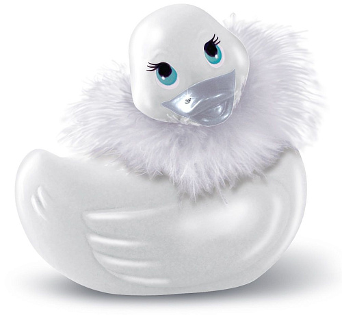 Белая уточка-вибратор Big Teaze Toys I Rub My Duckie Paris Travel Size 10142