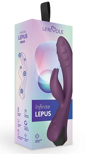 Фиолетовый вибратор-кролик с ребрышками Le Frivole Lepus 06115