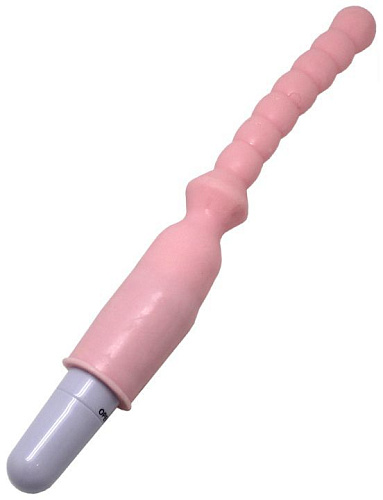 Телесный гелевый анальный вибратор Eroticon 30168 (25 см)