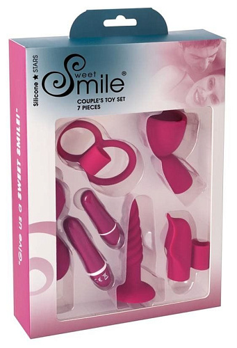 Малиновый вибронабор для пар из 7 предметов Orion 05966630000