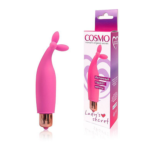 Необычный розовый силиконовый вибромассажёр Bior toys CSM-23070 (10,8 см)