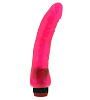 Розовый гелевый мультискоростной вибратор-реалистик NMC 110140 (20,2 см)