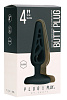 Чёрная анальная пробка Shots Media BV 4 Inch Hollow №4 PLU010BLK (10 см)