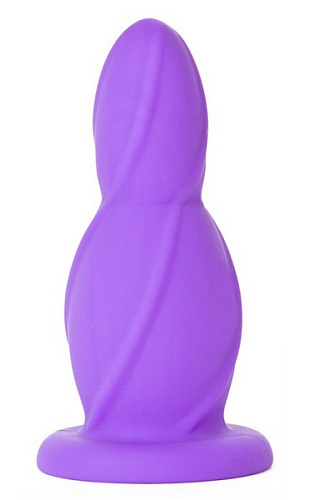 Фиолетовая анальная втулка среднего размера Shots Media BV Medium Buttplug SHT116PUR (10,5 см)
