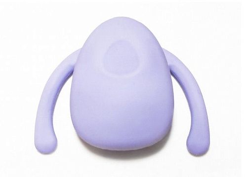 Сиреневый клиторальный вибратор для использования без рук Dame Products Eva E26271