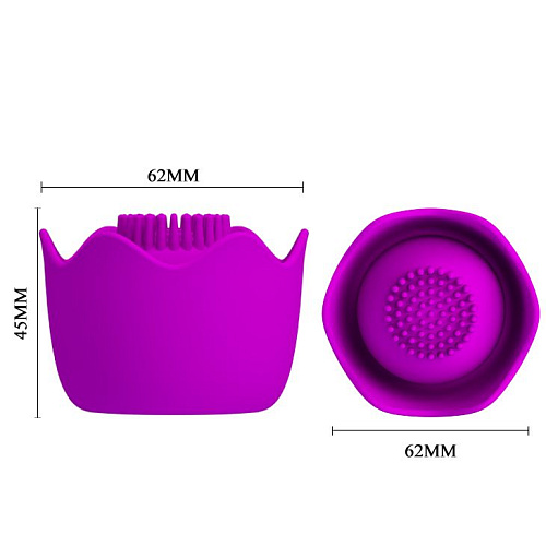 Лиловая насадка-цветок для жезлового вибратора Baile Bernie BI-014540