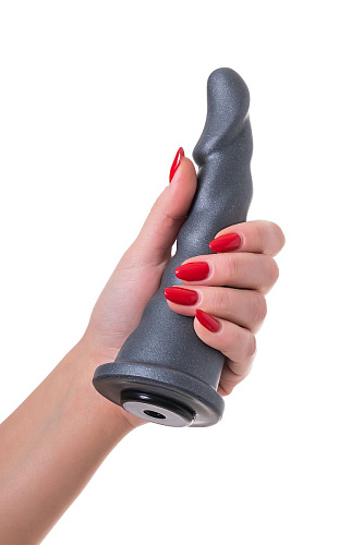 Чёрная насадка для страпона ToyFa Axel 972004 (17,5 см)