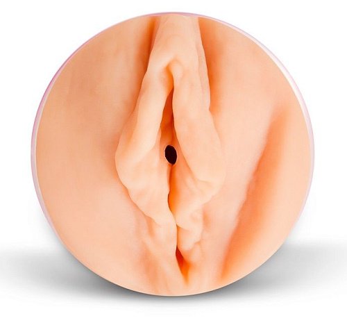 Телесный двусторонний реалистичный мастурбатор с автографом звезды ФлешНаш копия вагины и попки Елены Берковой FNB1010B