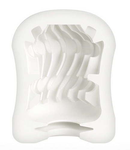 Компактный мастурбатор белого цвета MyStim MasturbaTIN Curly Curtis 46298