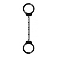 Чёрные металлические кандалы Shots Media BV Metal Ankle Cuffs SHT364BLK