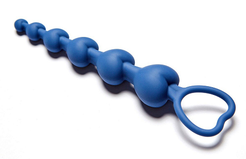 Синяя анальная цепочка Le Frivole Love Beam 05510 (19 см)