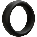 Большое чёрное эрекционное кольцо Doc Johnson C-Ring Thick 45mm Black 0690-09-BX