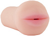 Мастурбатор-ротик телесного цвета из реалистичного материала ToyFa 963010