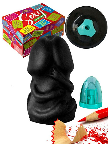 Чёрный сувенир с точилкой LOVETOY (А-Полимер) «Бесёнок» 920593