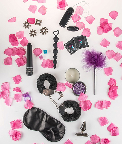 Набор секс-игрушек в чёрном и фиолетовом цветах Toy Joy Sexy Weekend Box 3006010257