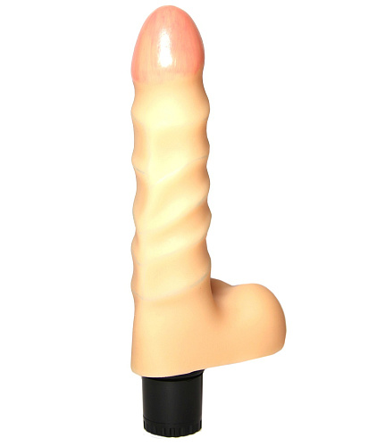 Вибромассажёр-реалистик в коробке телесного цвета Сумерки богов №25 202-25 BX SB (15,5 см)