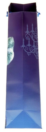 Разноцветный бумажный пакет Сима-Ленд «Ты этого достойна» 812804 (18×23×10 см)