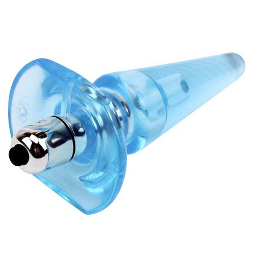 Голубой анальный вибростимулятор Chisa CN-371410502 (10 см)