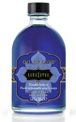 Масло для тела с ароматом засахаренной черники Kama Sutra Oil Of Love Sugared Berry E26902 (100 мл)