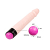 Реалистичный фаллоимитатор с ротацией телесного цвета Bior toys Realistic Cock Vibe EE-10061 (23,5 см)