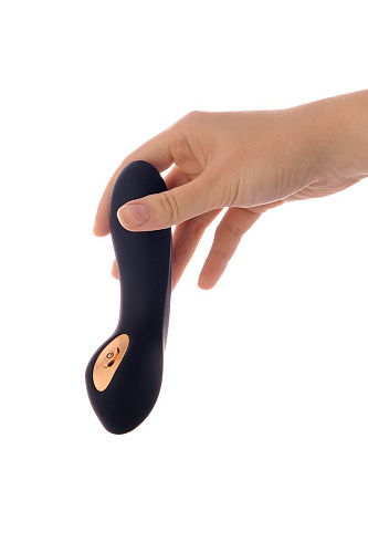 Чёрный вибратор для стимуляции точки G WANAME Cascade 481005 (15 см)