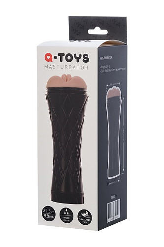 Телесный мастурбатор-вагина в колбе A-toys 763011